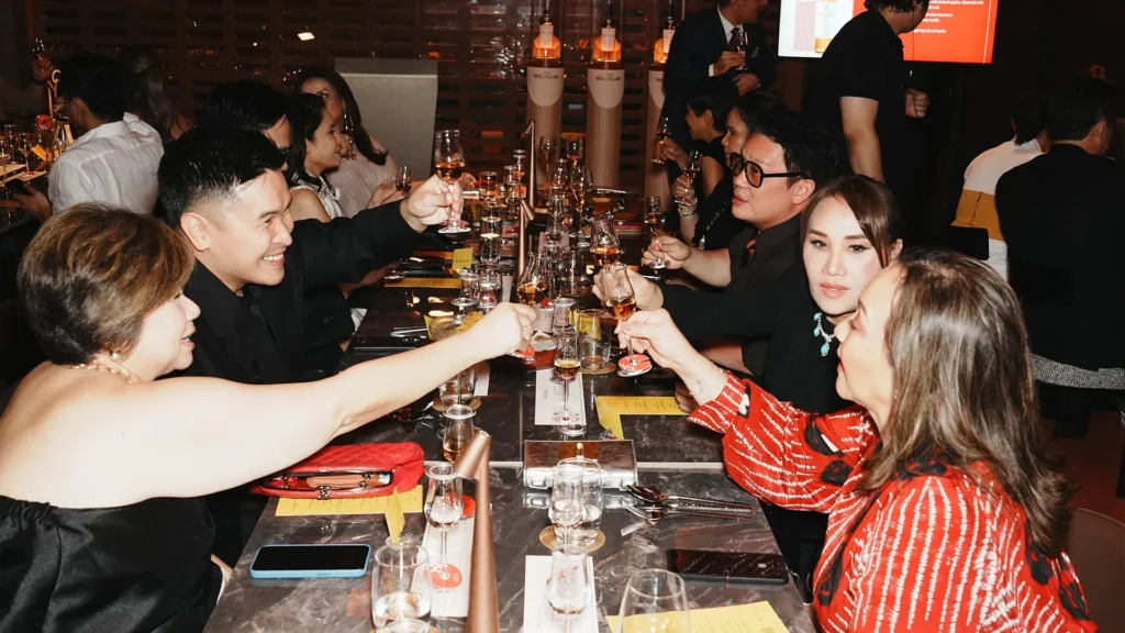 Guests raise their glasses at Lifestyle Asia's Crave Curated event at Levanto